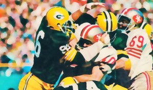 Vintage Green Bay Packers Art Digital Painting